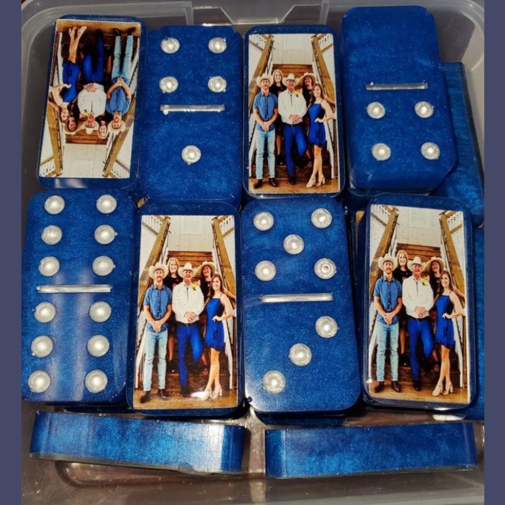 Custom Dominos and case w/name any designs